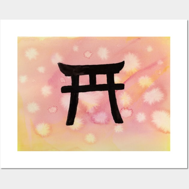 Torii Gate Wall Art by lindaursin